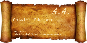 Antalfi Adrienn névjegykártya